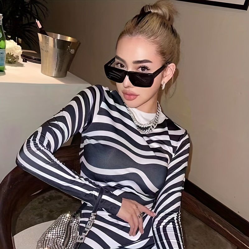 Y2K Rectangle Sunglasses Anti Glare UV400