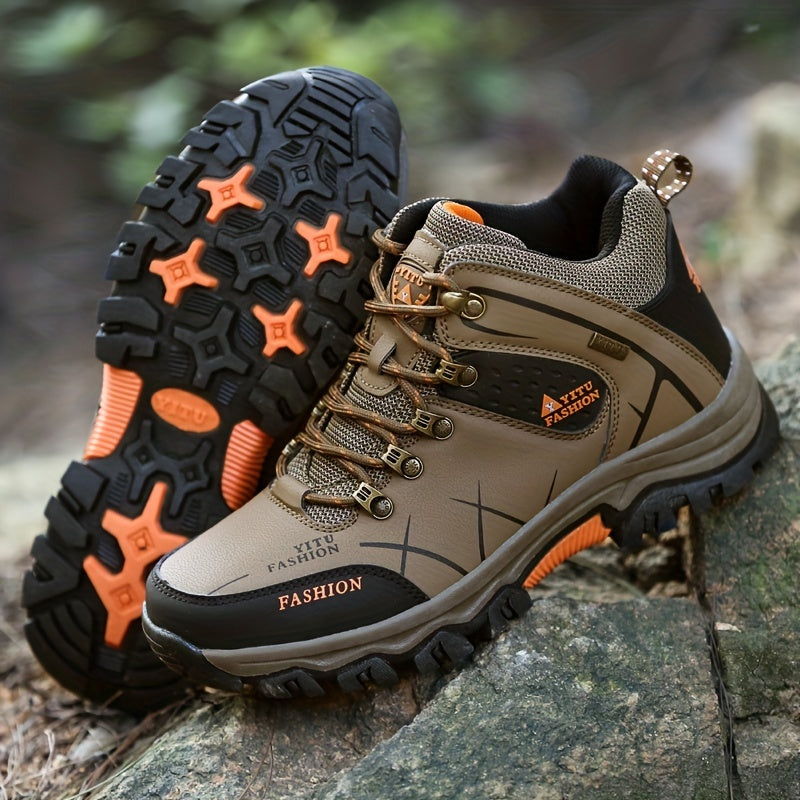 Men's Anti Collision Ankle Top Hiking Sneakers for Climbing Trekking
