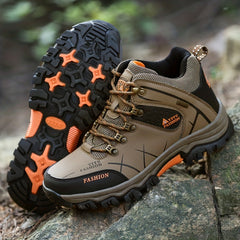 Men's Anti Collision Ankle Top Hiking Sneakers for Climbing Trekking