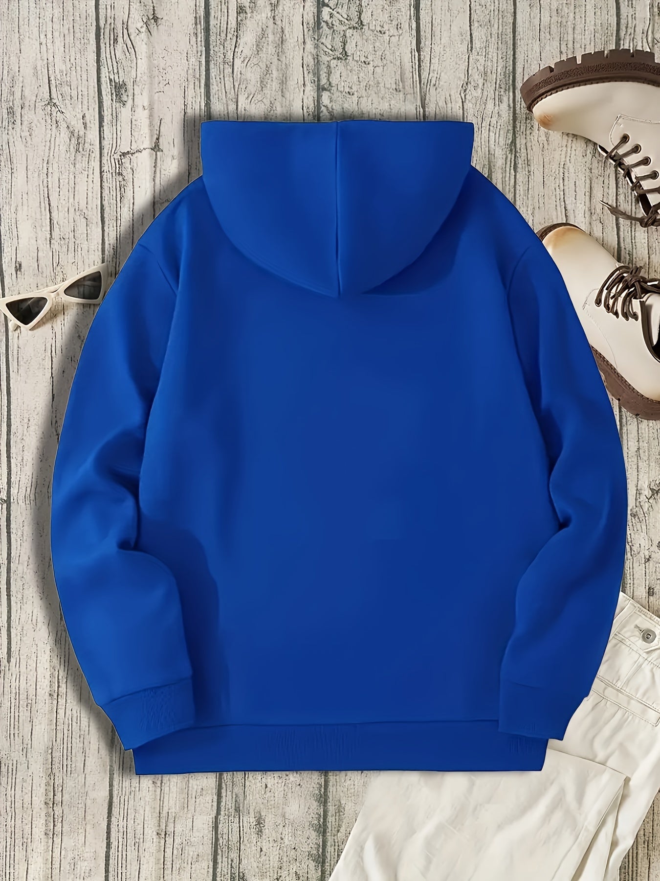 Rock Gesture Pattern Men's Hooded Sweatshirt