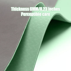 Non Slip TPE Yoga Mat Eco Friendly Soft Fitness Mat 185x61x0.72in