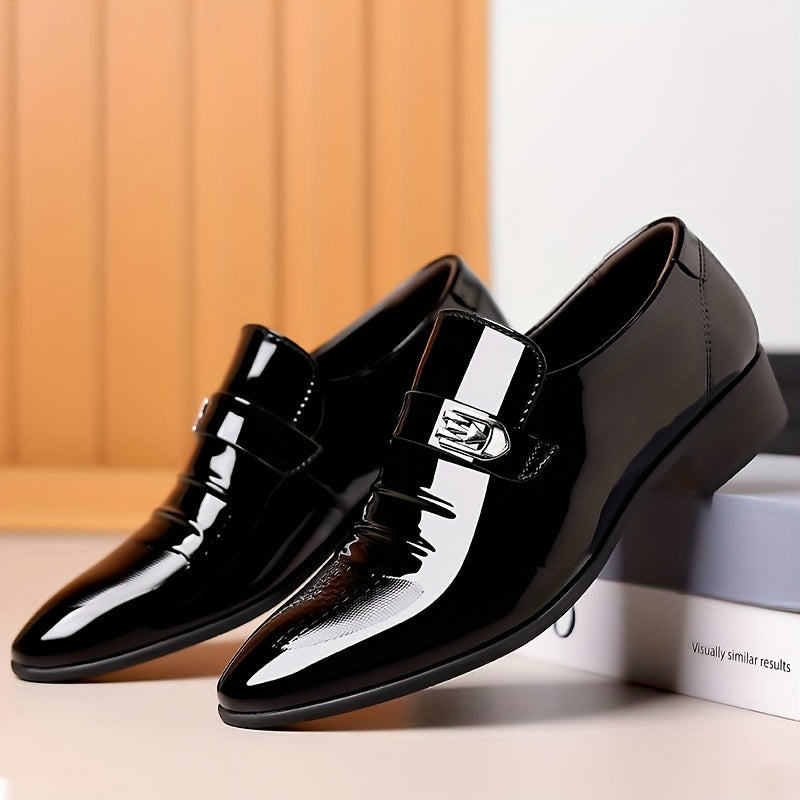 Men's Pointed Toe Formal Slip On Shoes for Business