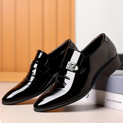 Men's Pointed Toe Formal Slip On Shoes for Business