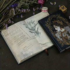 128pcs Retro Literary Hardcover Notebook for Accounts, Journals