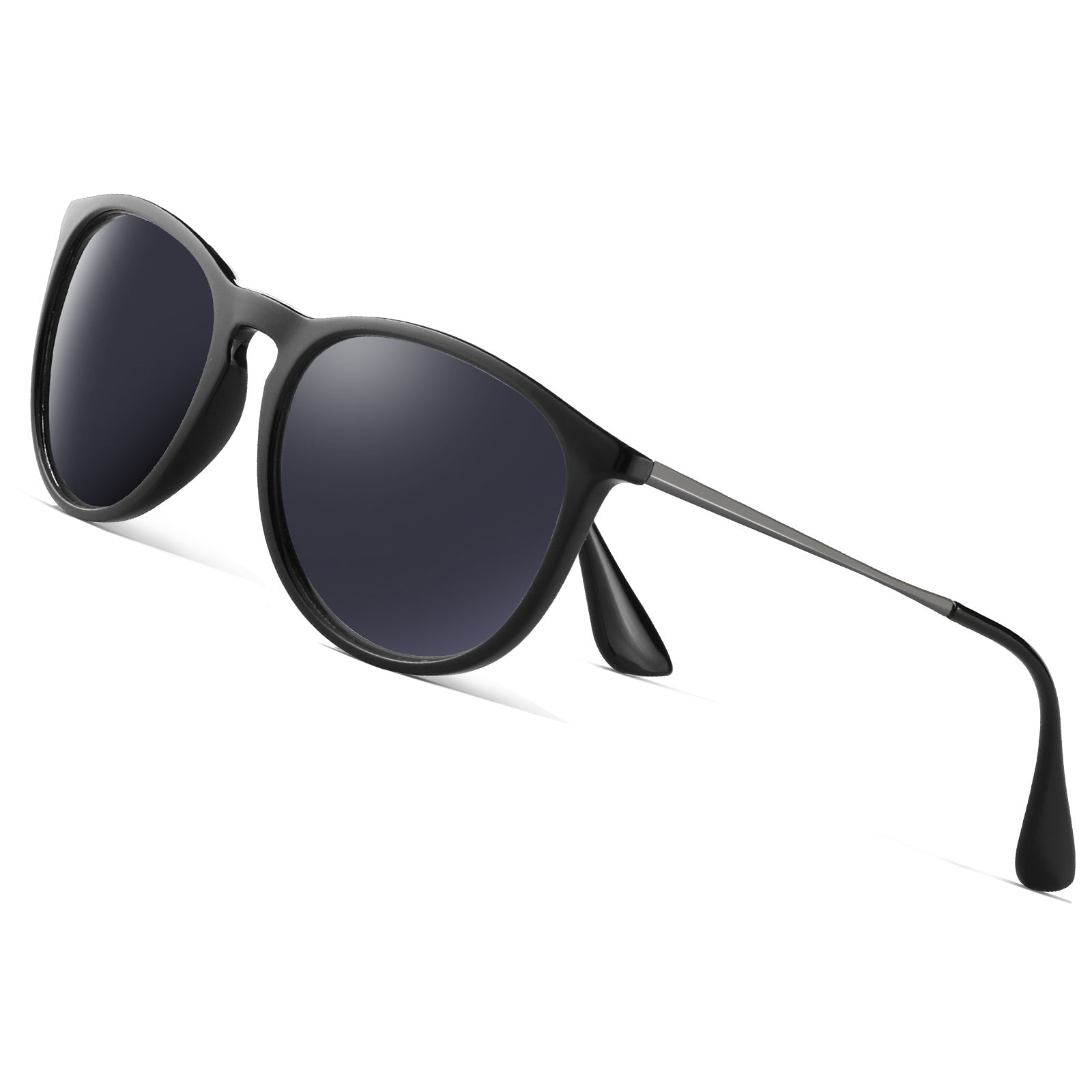 Polarized Round Frame Sunglasses Vintage Style for Men and Women