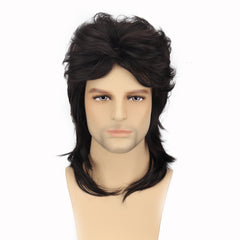 Men's Curved Cropped Wig for Stylish Look