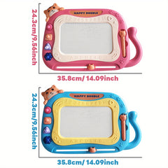 Magnetic Drawing Board Toddler Toys Sketch Doodle Pad w/ 4 Stamps