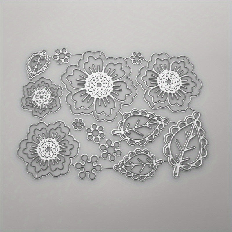 Flowers and Leaves Metal Cutting Dies for DIY Crafts