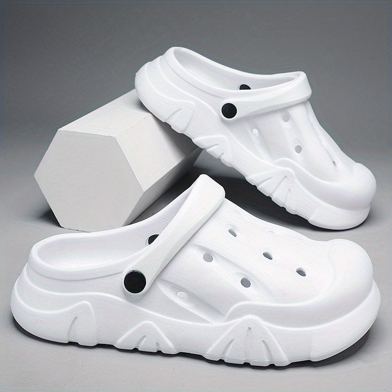 Men's Lightweight Comfy Clogs Hollow Out Non Slip Garden Shoes