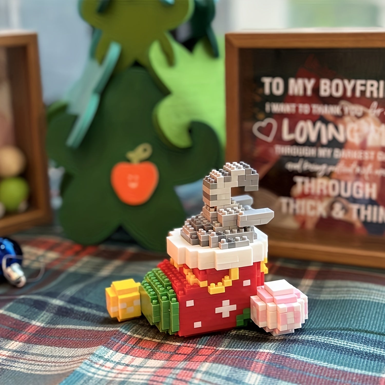 Holiday Mini Building Blocks Set with Santa, Snowman, Reindeer & More