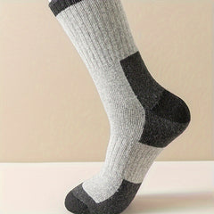 Men's Mid Crew Sport Socks - Sweat Absorbing Breathable Socks