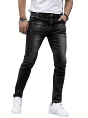 Men's Distressed Slim Fit Jeans