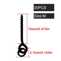 20pcs Screw Peg With Ring Swivel Boilie Screw Fishing Tackle Sea Fishing