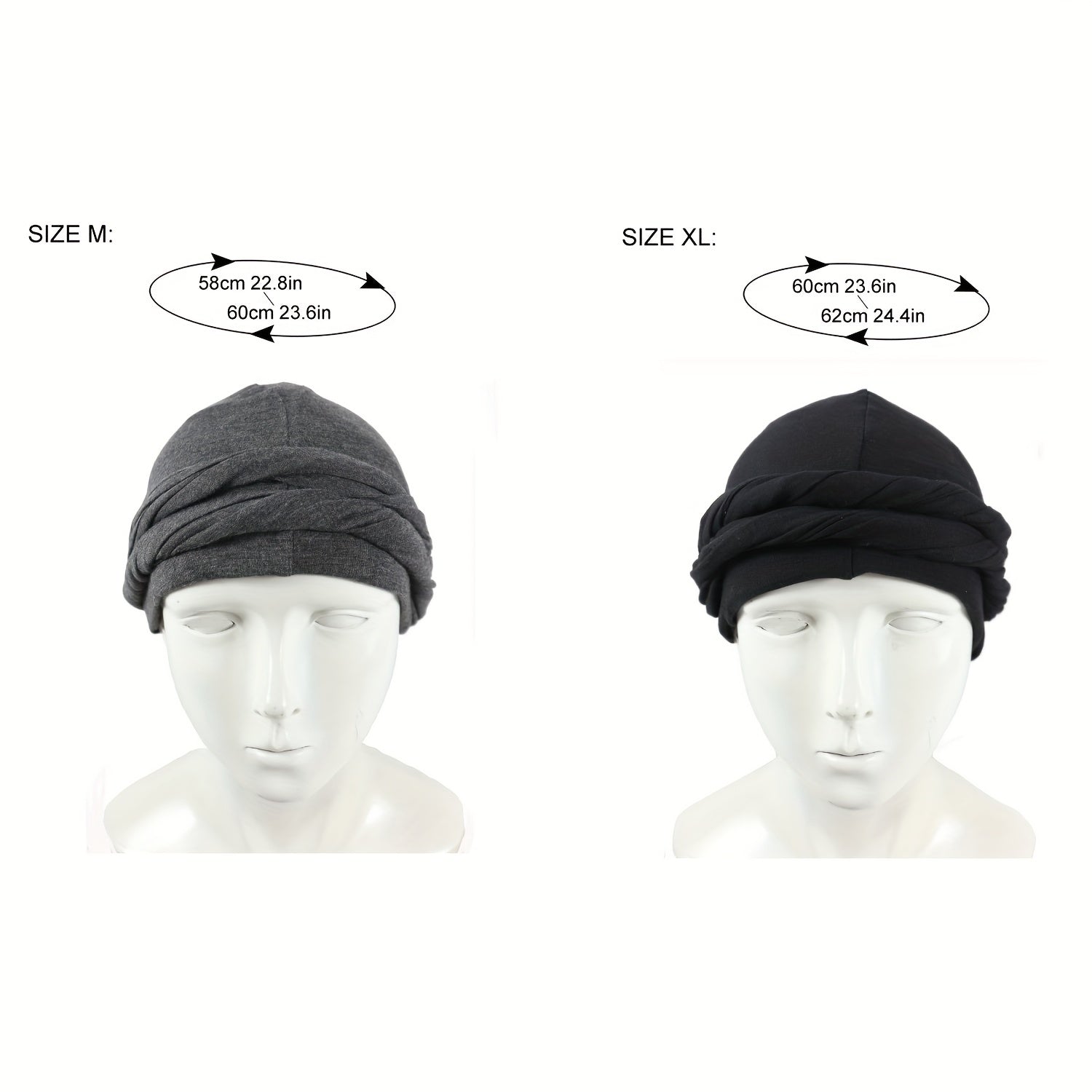 Men's Turban Hat Stretchy Bag Head Hat Indian Hat African Ethnic Bandana Hat