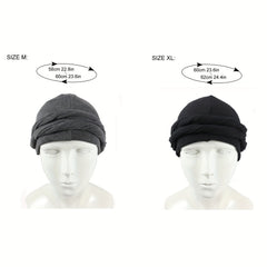 Men's Turban Hat Stretchy Bag Head Hat Indian Hat African Ethnic Bandana Hat
