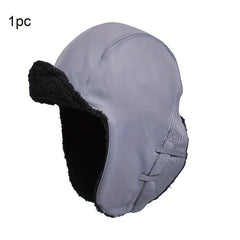 Winter Trapper Hat Thickened Velvet for Men & Women Outdoor Ski Hat