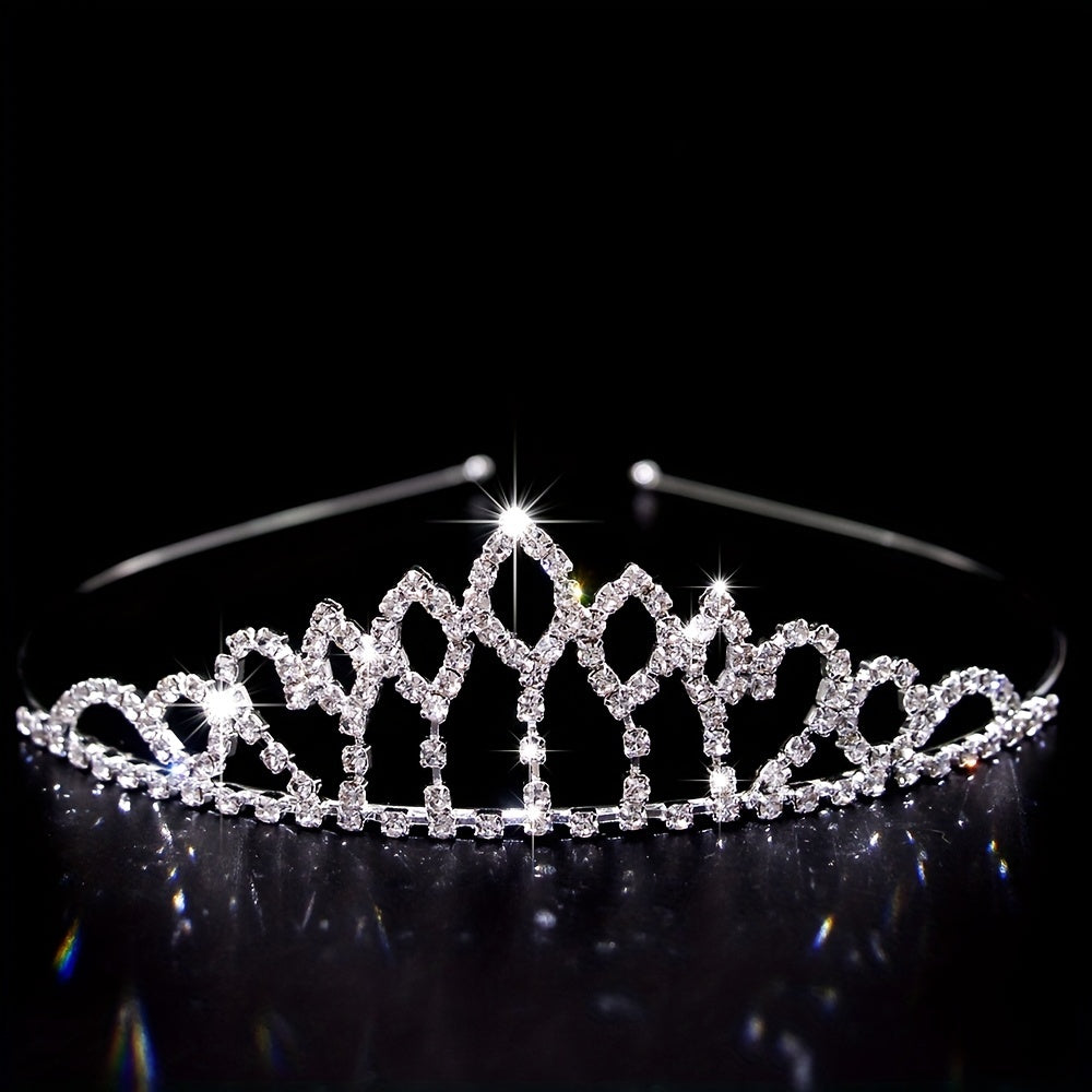 Rhinestone Queen Crown Tiara Wedding Hair Accessory