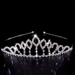 Rhinestone Queen Crown Tiara Wedding Hair Accessory