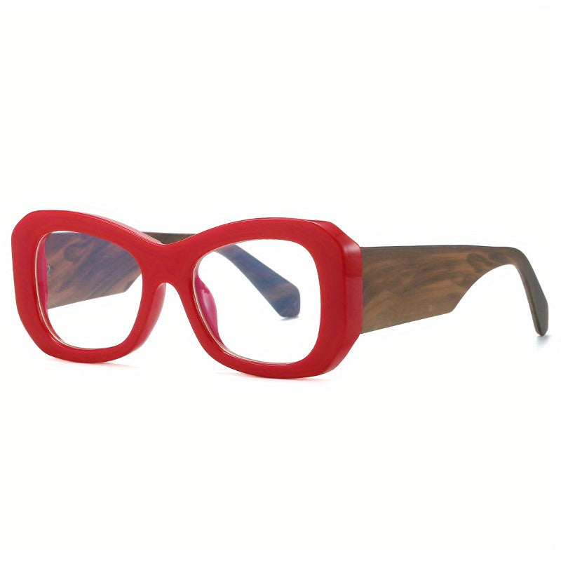 Y2K Clear Lens Glasses Thick Frame UV400