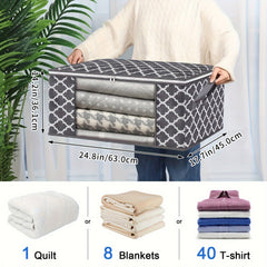 3pcs Large Capacity Storage Bag Clothes Organizer