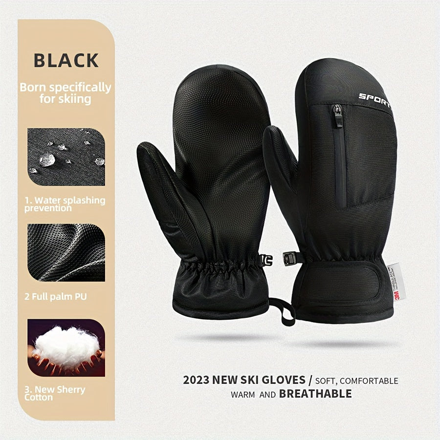 Winter Waterproof Anti-slip Ski Gloves Touch Screen Snow Gloves