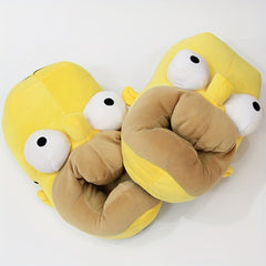 Women's Cartoon Slip on Slippers Keep Warm House Slippers