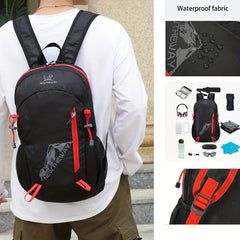 Water Resistant Foldable Backpack Large Capacity Casual Bag