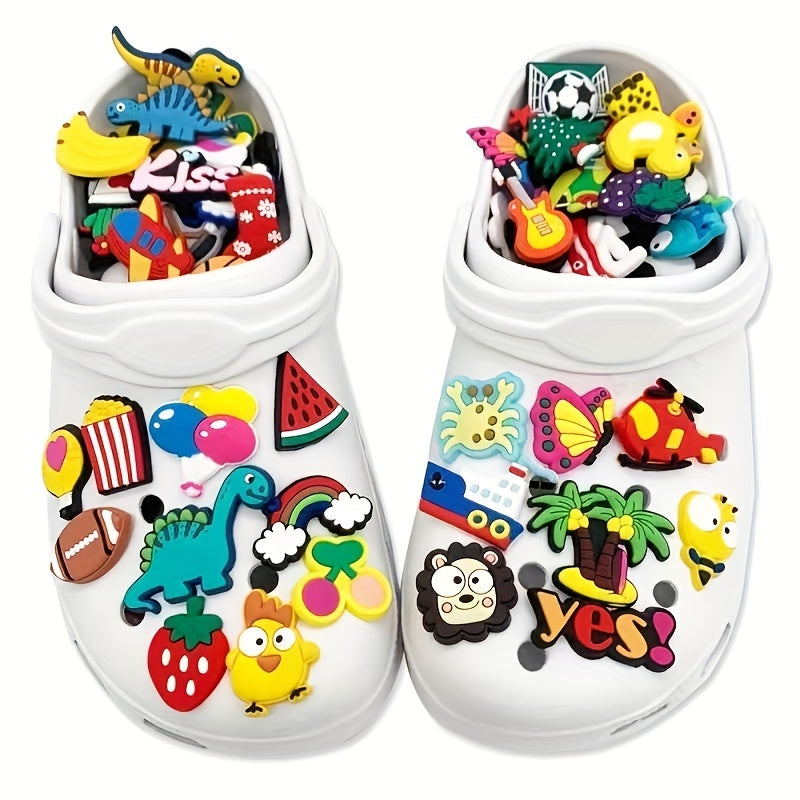 Shoe Decoration Accessories Set PVC Soft Rubber DIY Shoelace Buckle Sole Buckle