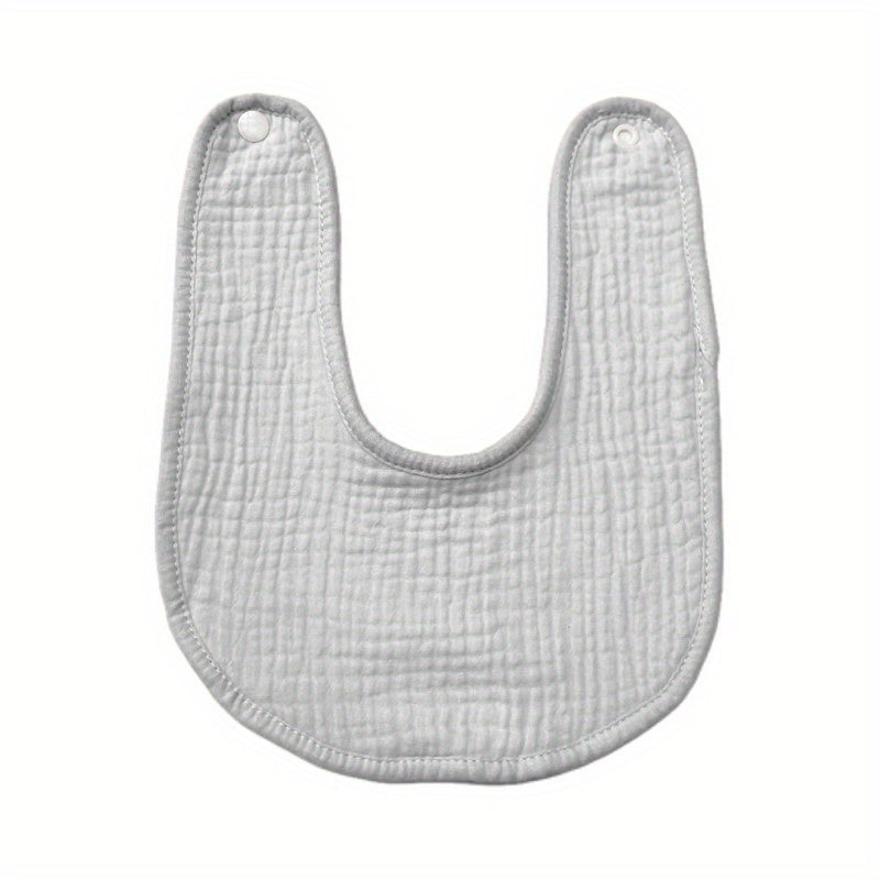 Baby Absorbent Bib U-shaped Cotton Feeding Bib