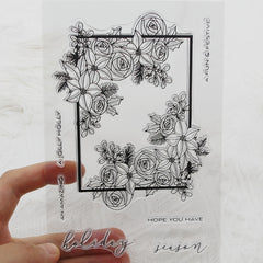 Flower Silicone Stamp For Card Making DIY Gift