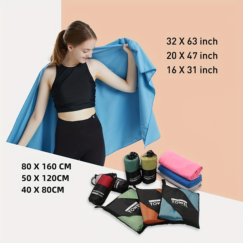 Microfiber Beach Towel Quick Dry Absorbent Towel for Bathroom Yoga