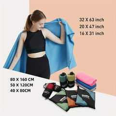 Microfiber Beach Towel Quick Dry Absorbent Towel for Bathroom Yoga