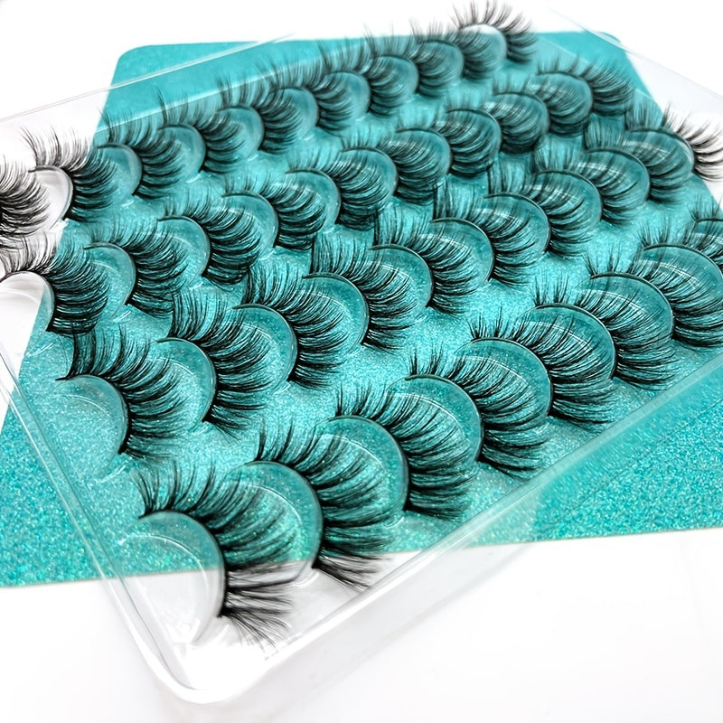 20 Pairs Fluffy Dramatic 3D Faux Mink Lashes for Stage