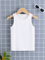 Girl's Stretchy Tank Top Soft Undershirt