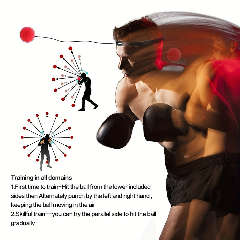 Boxing Training Response Tennis Speed Training Ball With Headband