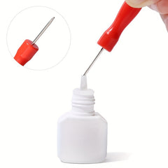 6-Pc Eyelash Glue Replacement Nozzle Caps Set for Lash Bottles
