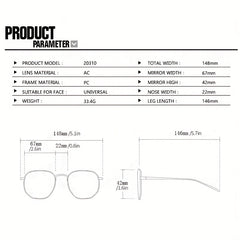 Men's Cat's Eye Shape Sunglasses UV400 Outdoor Glasses