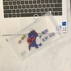 Colorful Dinosaur PP Plastic Ring Binding Bag