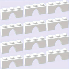 12pc Building Blocks Semi Circular Arch Construction Toy Educational DIY