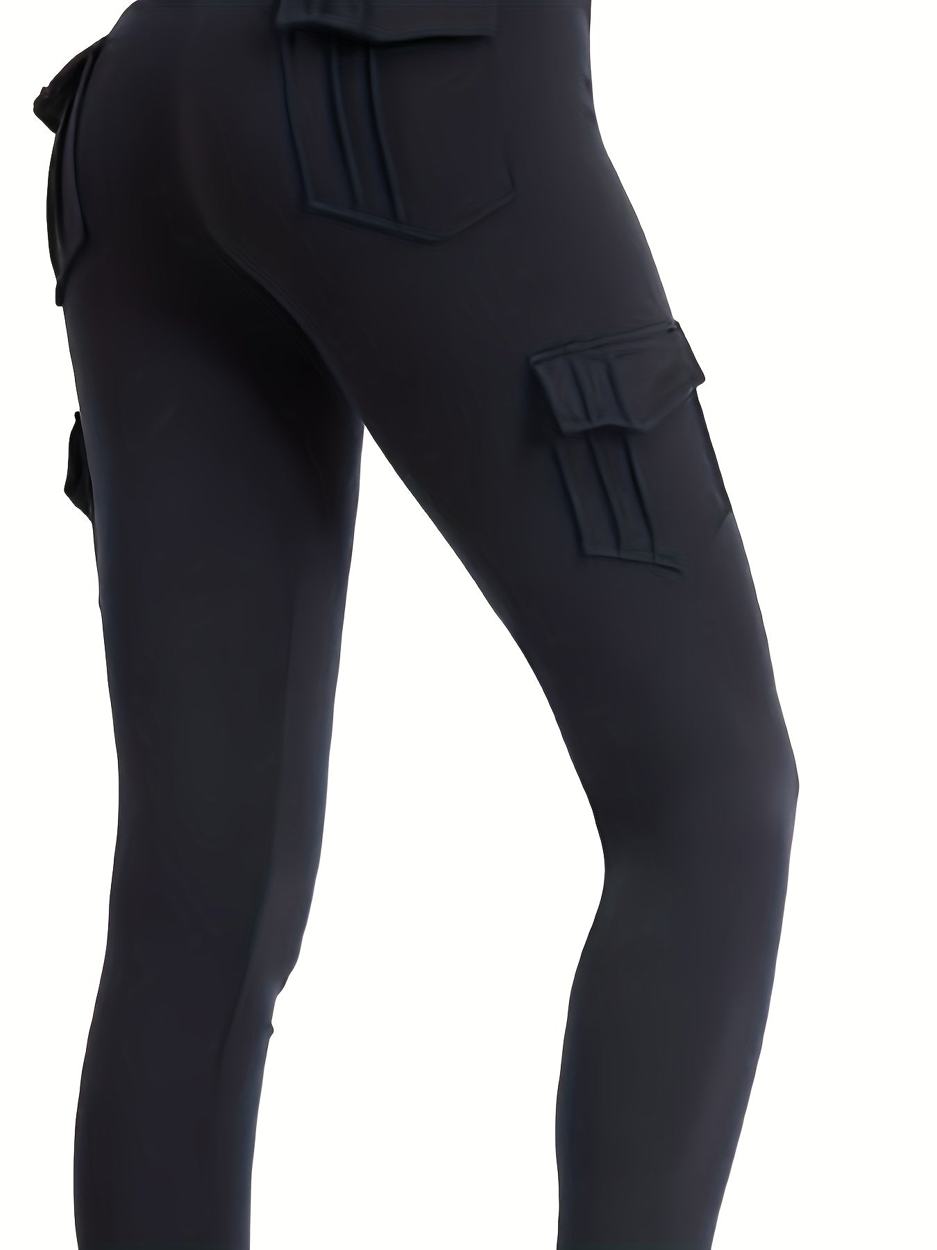 High Waist Yoga Pants With Pockets Stretch Workout Leggings For Women