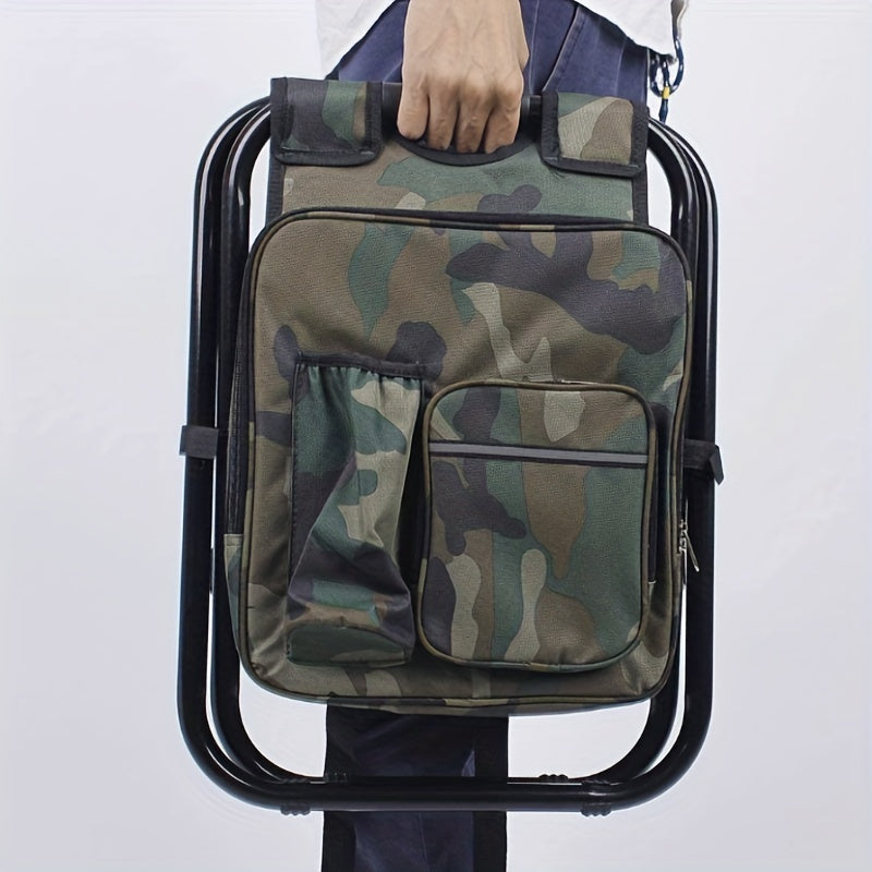 3-in-1 Cooler Backpack with Stool and Cooling Bag
