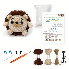 Crochet Woven Hedgehog DIY Material Bag Set