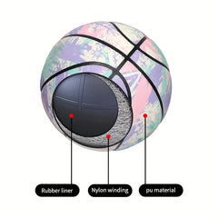 1pc Standard Size 7 Luminous Basketball Night Sports