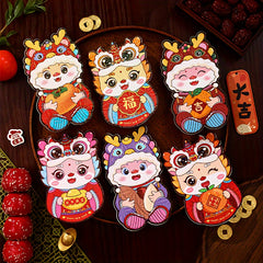 6pcs Chinese Year Red Envelope Year Of The Dragon
