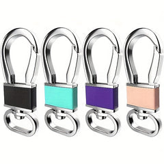 4pcs Metal Carabiner Keychain Portable Key Holder for Camping Hiking