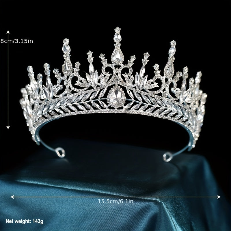 Crystal Headband Queen Princess Crown Head Jewelry Tiara Birthday