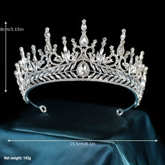 Crystal Headband Queen Princess Crown Head Jewelry Tiara Birthday