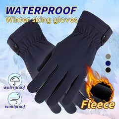 Winter Cashmere Lining Warm Gloves For Women Men