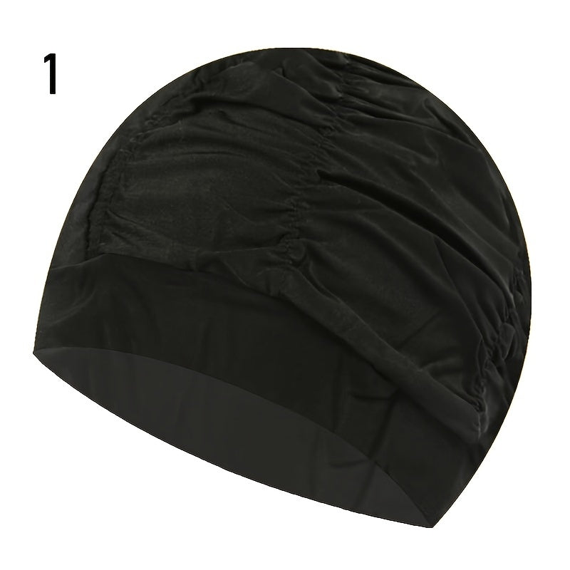 High Elastic Swimming Cap Breathable Comfortable Solid Swimming Hat
