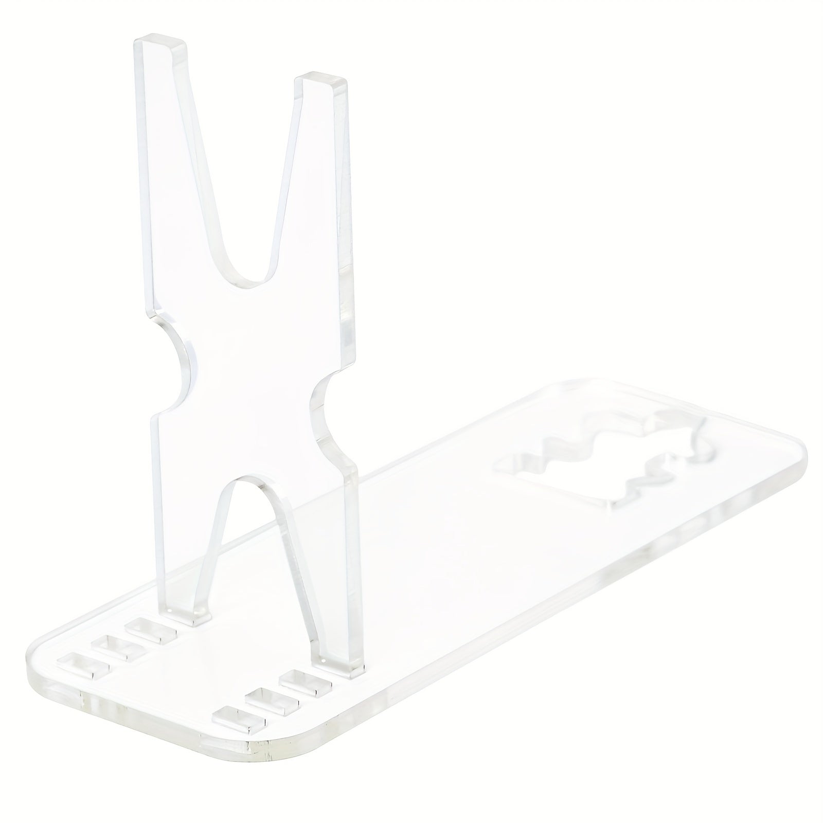 Adjustable Transparent Stand Portable Display Rack for Safe Storage